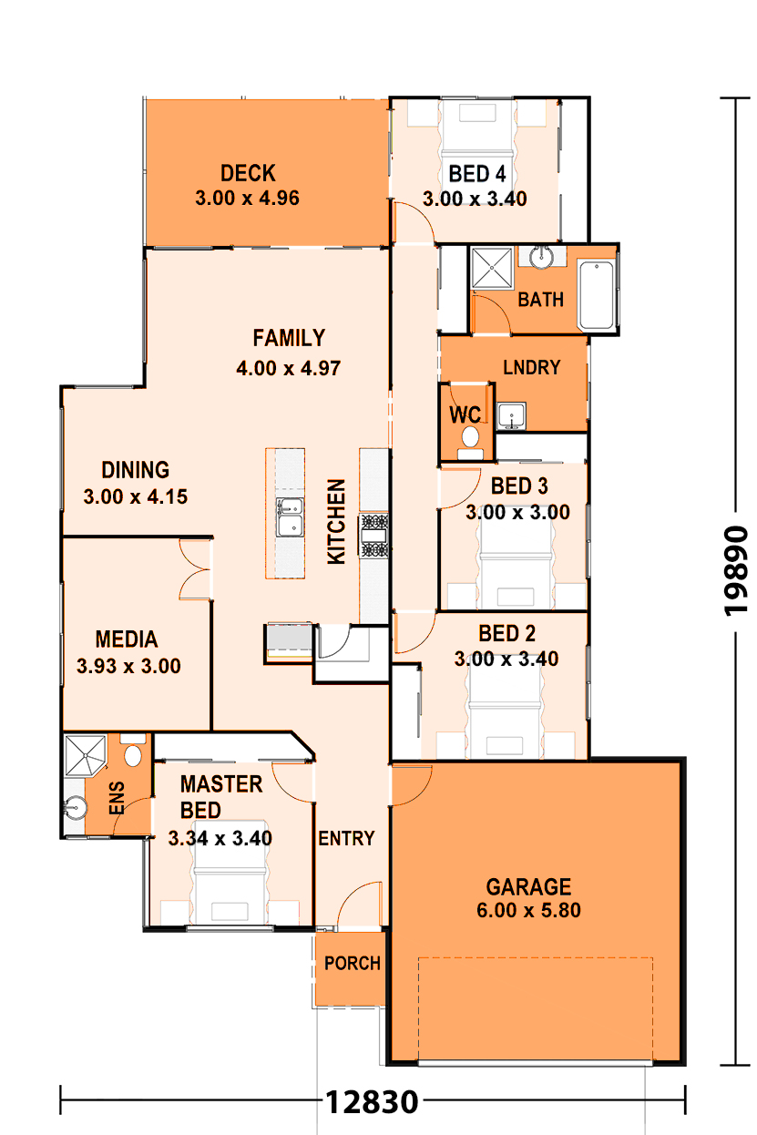 Canary Ash, Sloping Lot House Plan, Home Designs, Building