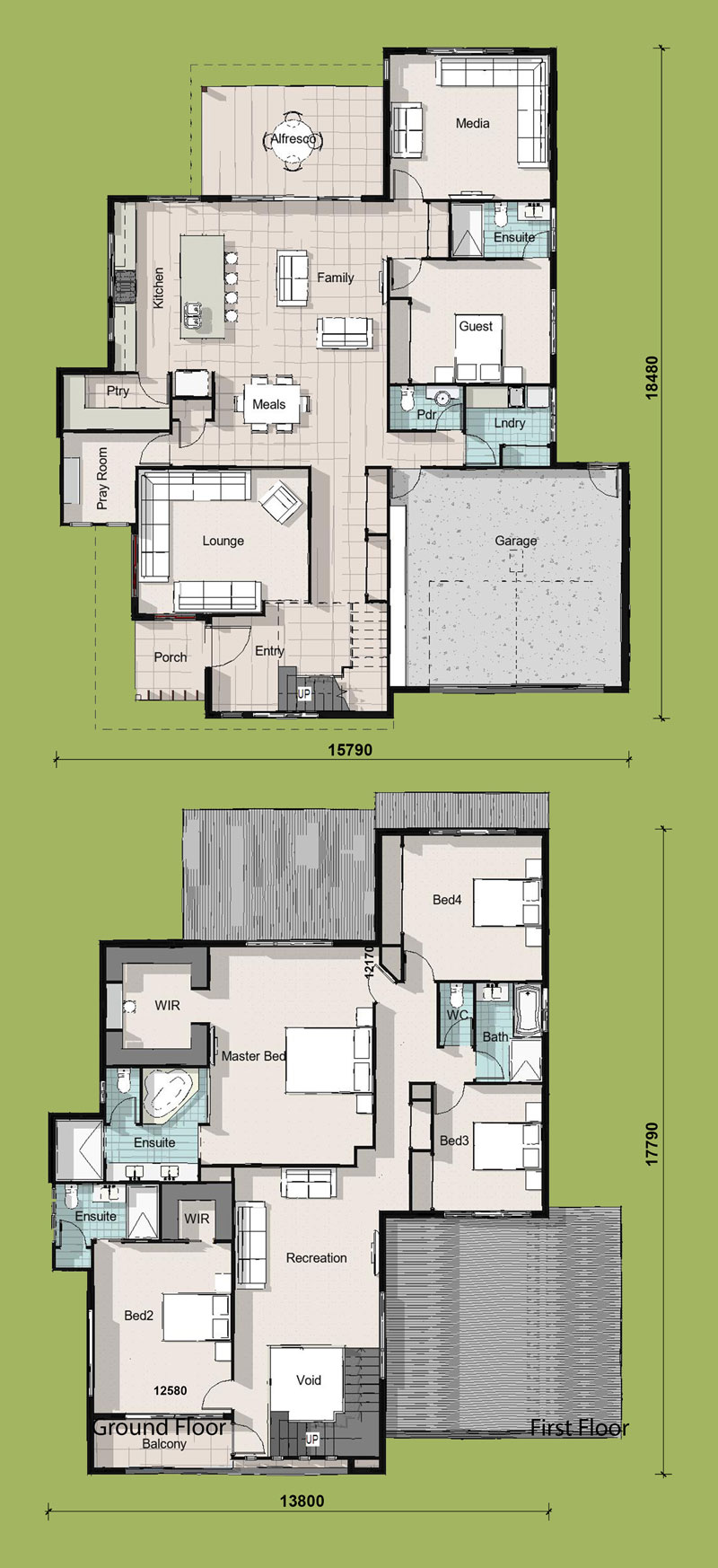 Empress, Two Storey House Plan — Building Buddy