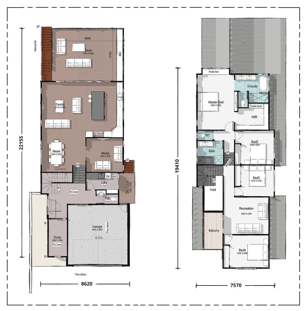 Custom Home Builder Brisbane – Block Sloping Down Home Design