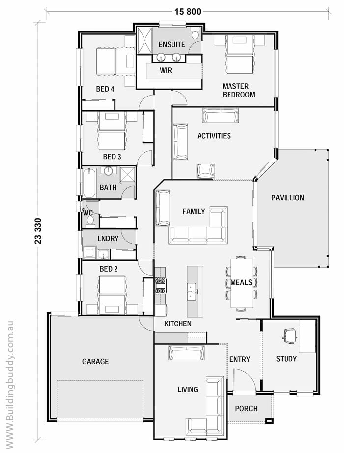 Amerian Fan Plam Floorplan - a brisbane Lowet house plan