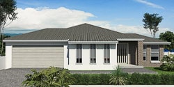 American Palm Single Storey House Plan frontal facade