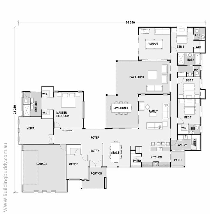 Peerles Luxury Single Storey Home Design - Perfect for your acreage block of land